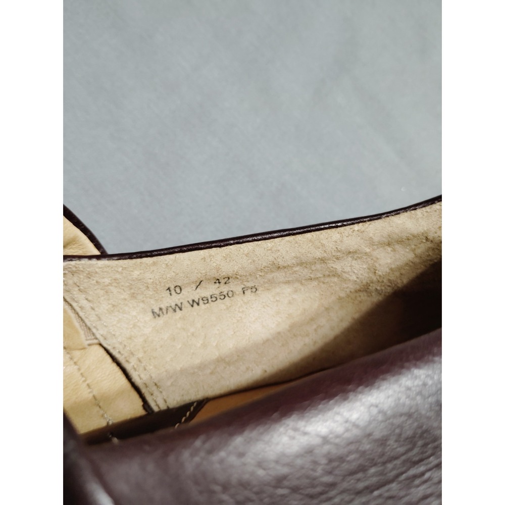 NWOT BORN W9550 P5 Women 10/42 Brown Leather Slip-on Wedge Preppy Academia Shoe‎ - Picture 12 of 12